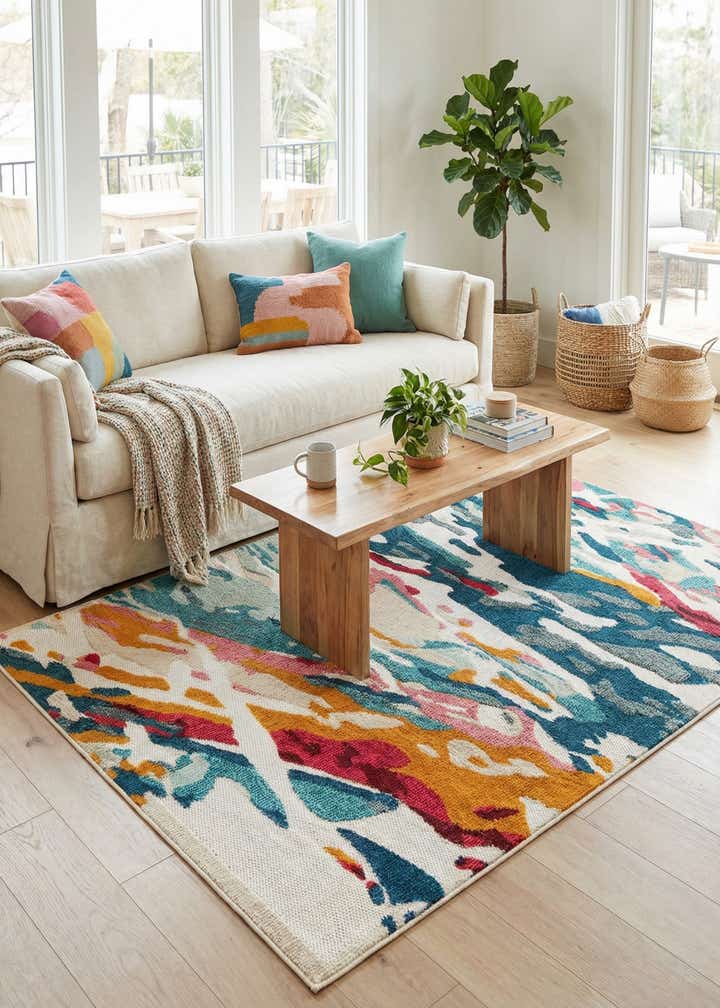 4' x 6' Easy-Clean Casablanca Indoor / Outdoor Rug