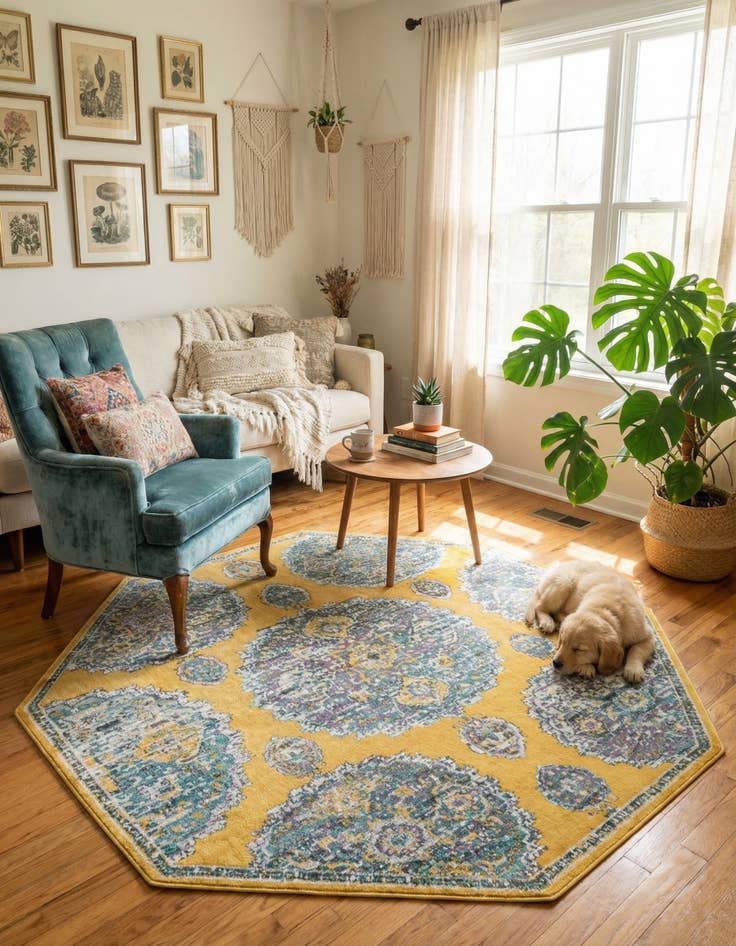 Detail image of  6' x 6' Paragon Octagon Rug