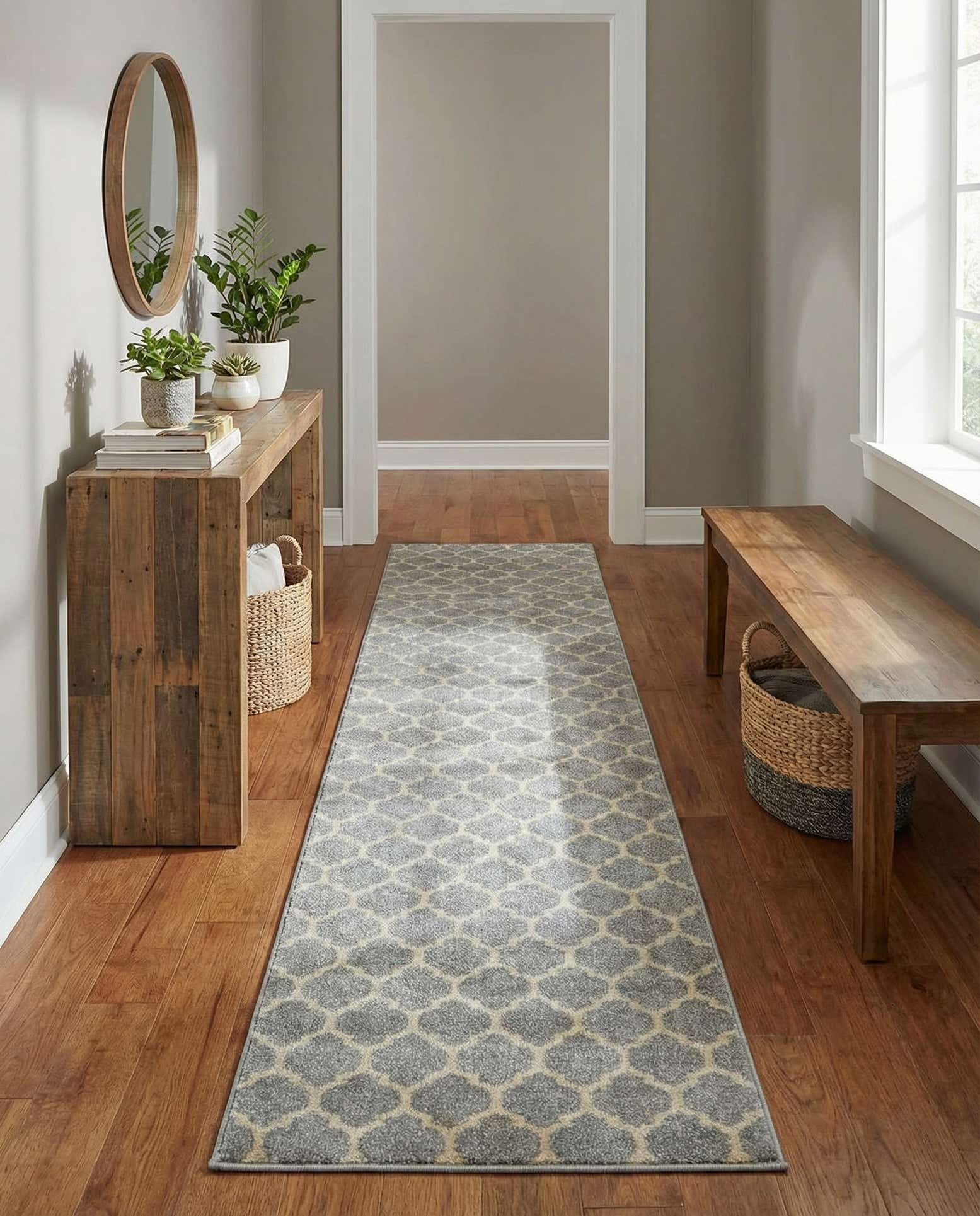 2' 7 x 16' 5 Lattice Runner Rug