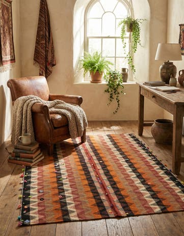 4' 4 x 5' 3 Jajim Square Rug