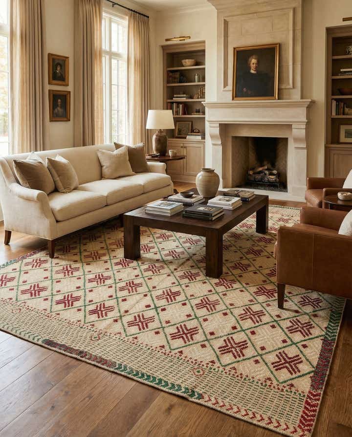 9' 10 x 14' 2 Hand Knotted Darya Wool Rug