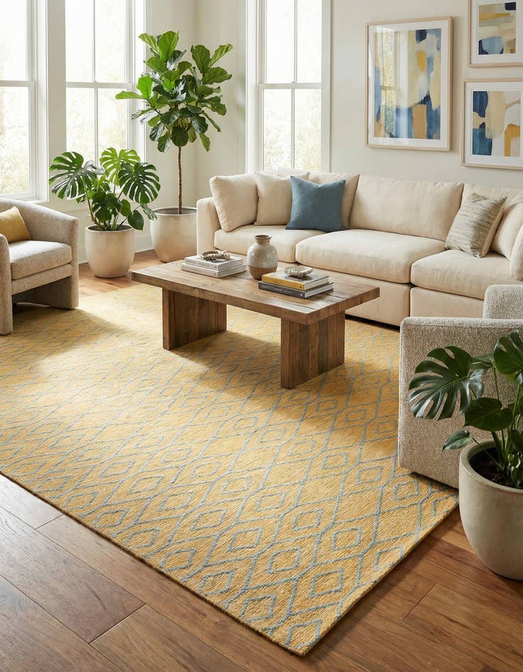 Detail image of 13' x 13'  Washable Jill Zarin Turks and Caicos Indoor / Outdoor Square Rug