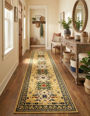 2' 7 x 10' Heris Runner Rug