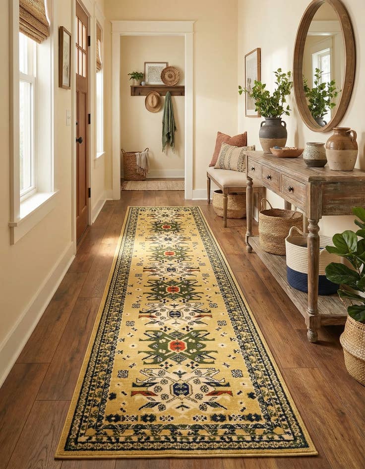 Detail image of  2' 7 x 10' Heris Runner Rug