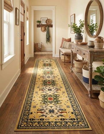 2' 7 x 10' Heris Runner Rug