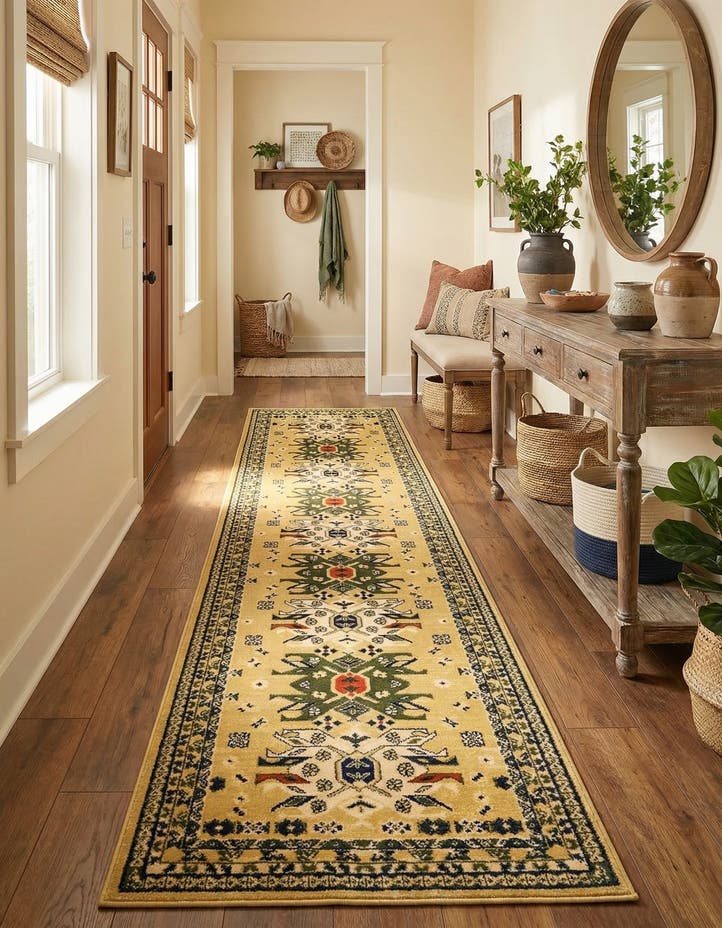2' 7 x 10' Heris Runner Rug