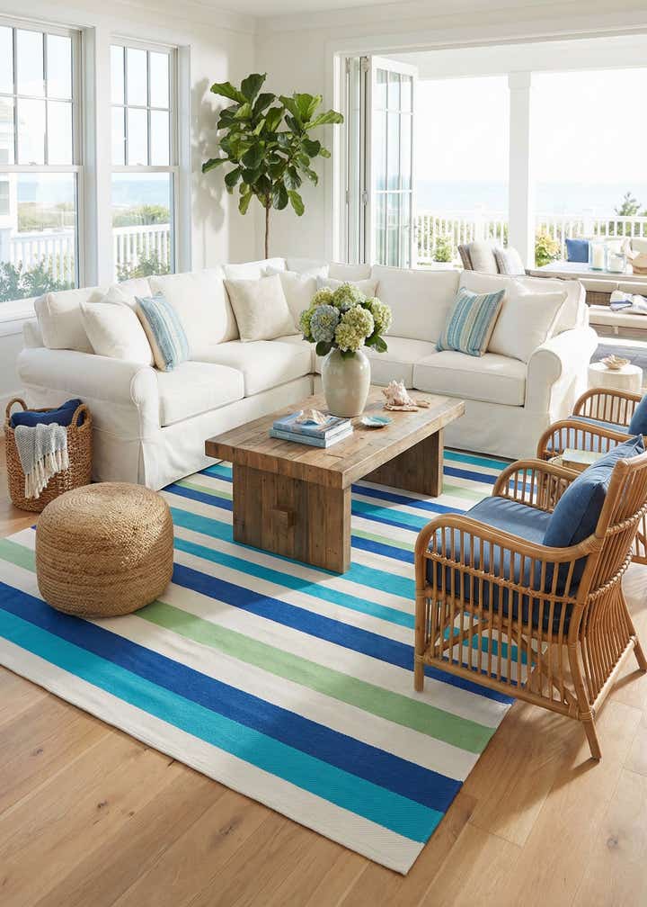 9' x 12' Easy-Clean Vista Breeze Indoor / Outdoor Rug