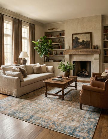 8' x 11' 7 Hand Knotted Ultra Vintage Persian Wool Rug