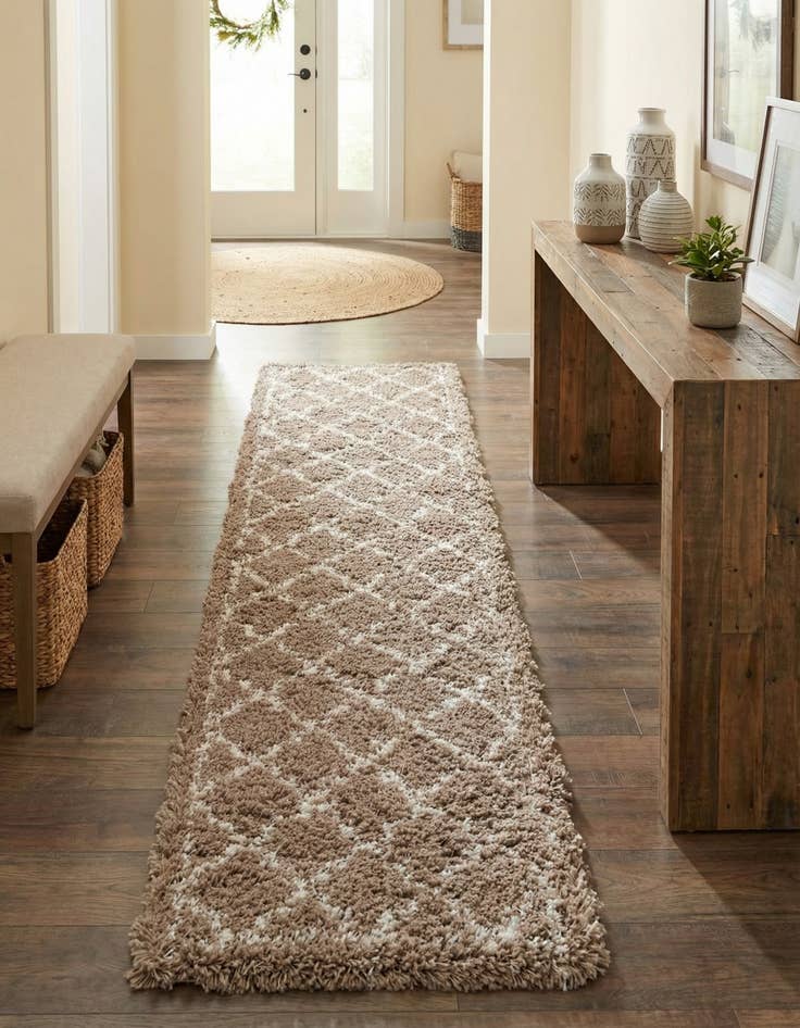 Detail image of 2' 7 x 12' Infinity Shag Runner Rug