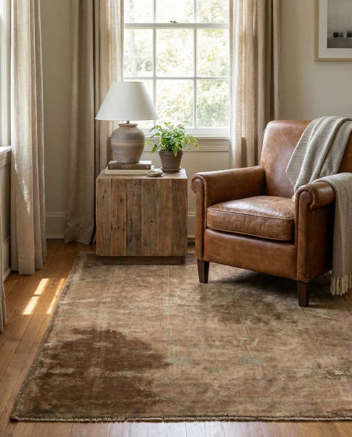 3' 5 x 4' 10 Hand Knotted Ultra Vintage Persian Wool Rug