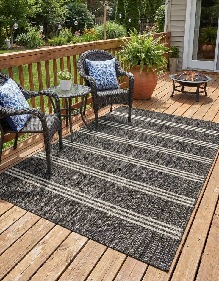 Detail image of 4' x 6'  Washable Jill Zarin Anguilla Indoor / Outdoor Rug