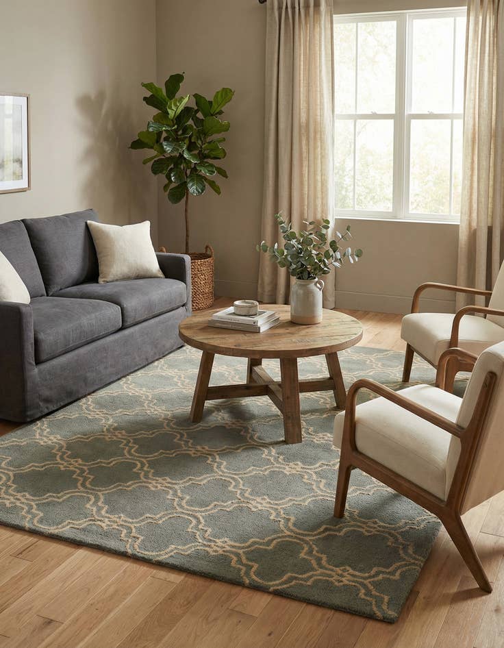 Detail image of 5' x 7' 10 Luna Wool Rug