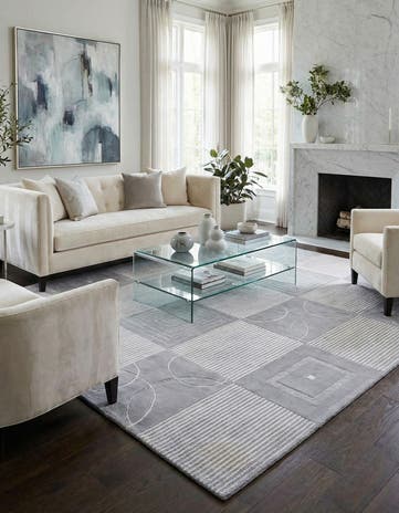 5' 7 x 7' 10 Hand Knotted Darya Wool Rug