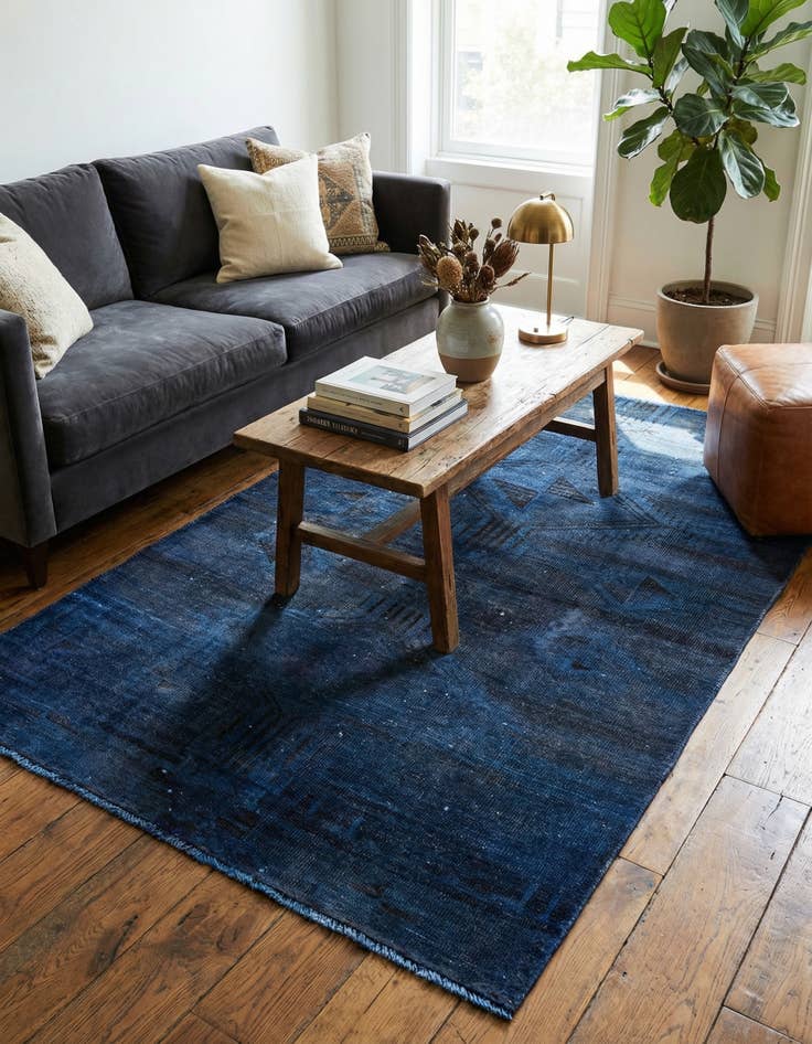 Detail image of 3' 4 x 6' 1  Hand Knotted Ultra Vintage Persian Wool Rug