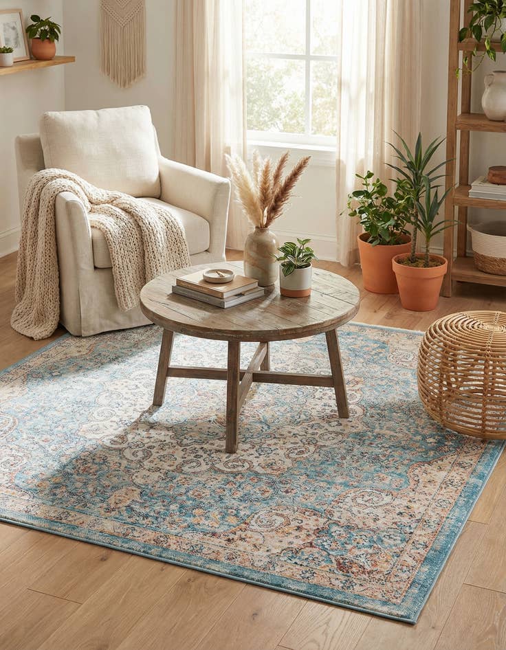 Detail image of 4' x 4' Newport Square Rug