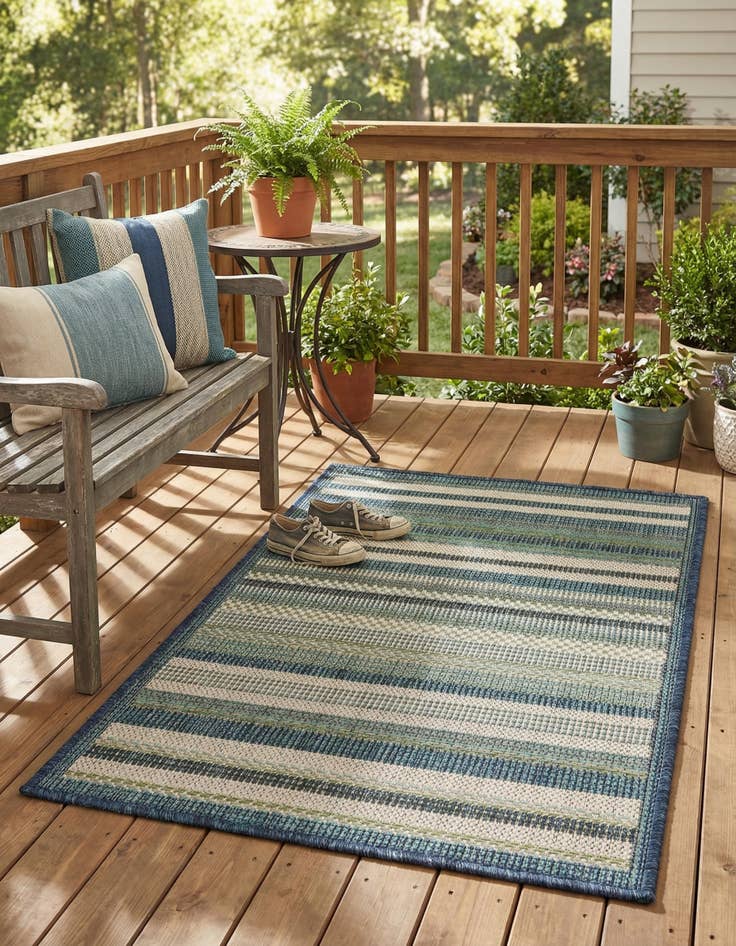 Detail image of 2' x 3'  Washable Baja Indoor / Outdoor Rug