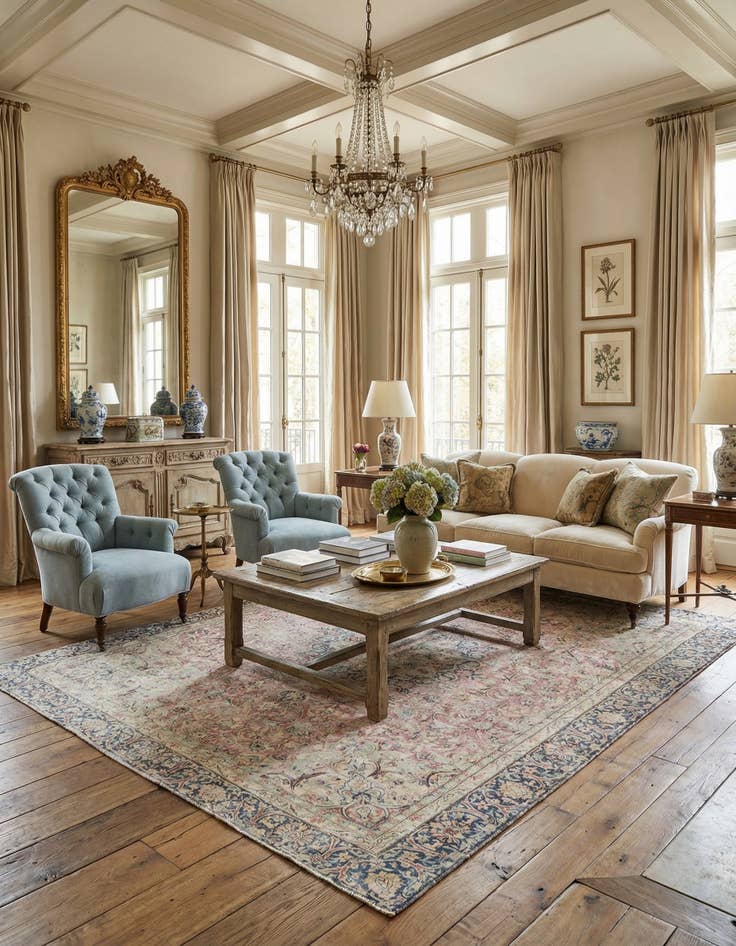 Detail image of 8' 5 x 11' 10 Vintage Royal Wool Rug