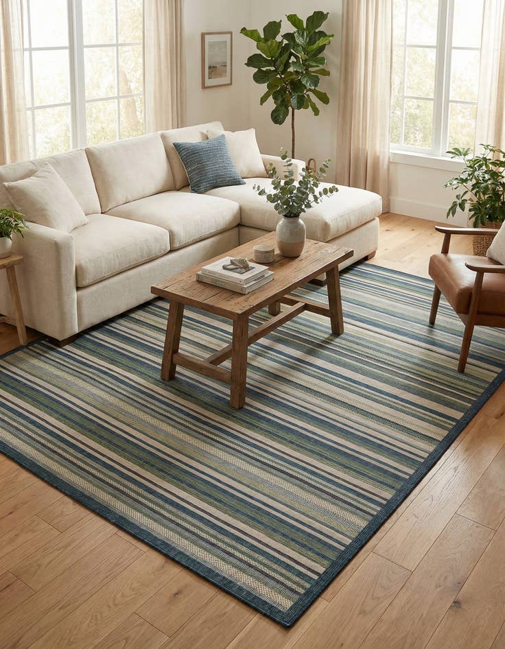 Detail image of 9' x 12' Easy-Clean Baja Indoor / Outdoor Rug