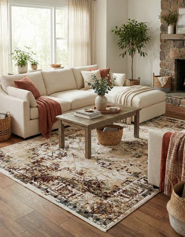 7' 10 x 10' Nain Design Rug