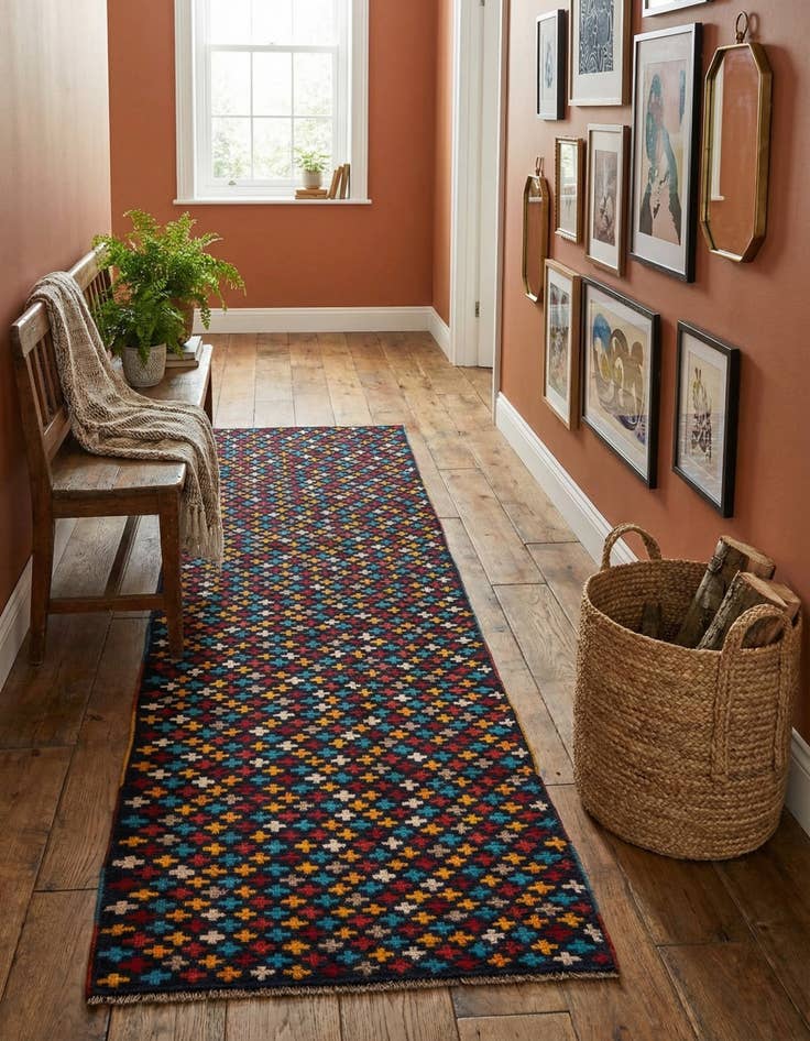 Detail image of  2' 9 x 10' 1  Hand Knotted Balouch Wool Runner Rug