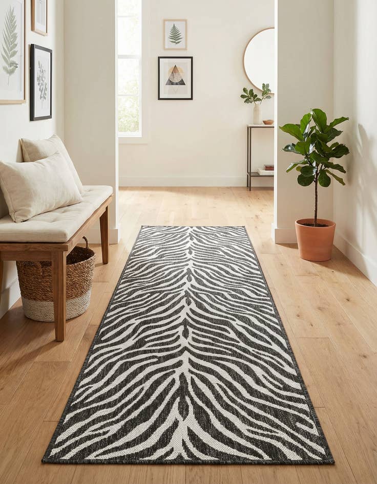 Detail image of  2' x 8'  Washable Safari Indoor / Outdoor Runner Rug