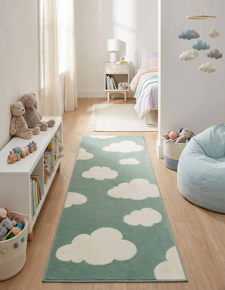 Detail image of 2' x 6' Whimsy Kids Runner Rug