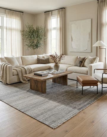 9' x 11' 8 Hand Woven Darya Wool Rug