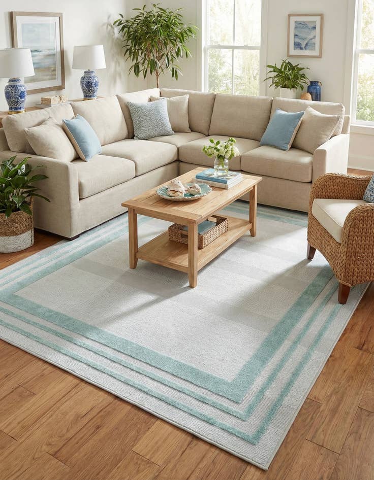 Detail image of 7' 10 x 10'  Washable Aruba Indoor / Outdoor Rug