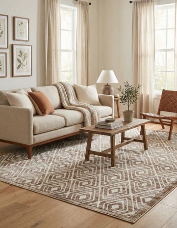 Chocolate Brown Hermitage Rug