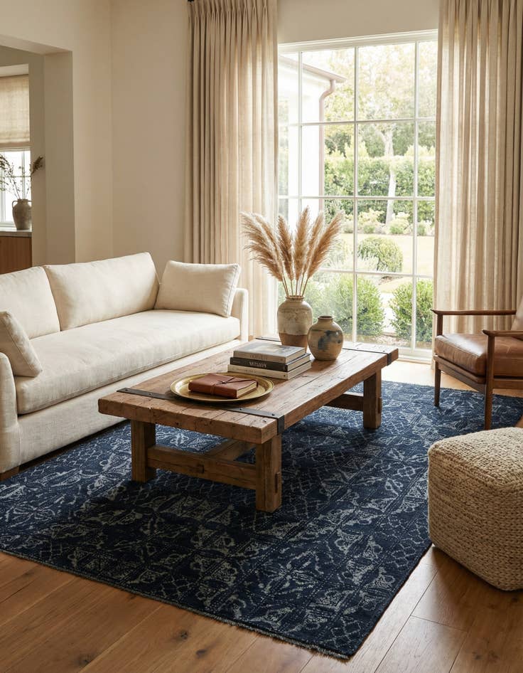 Detail image of 6' x 9'  Hand Knotted Darya Rug