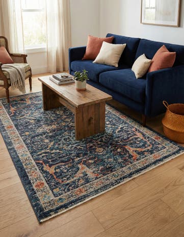 Navy Blue Lola Rug