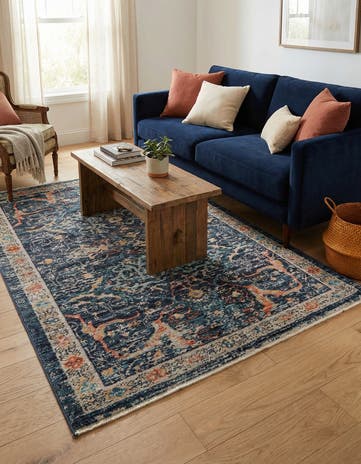 Navy Blue Lola Rug