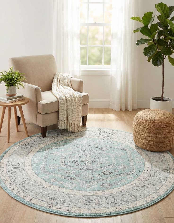 Detail image of 5' x 5' Aurelia Round Rug