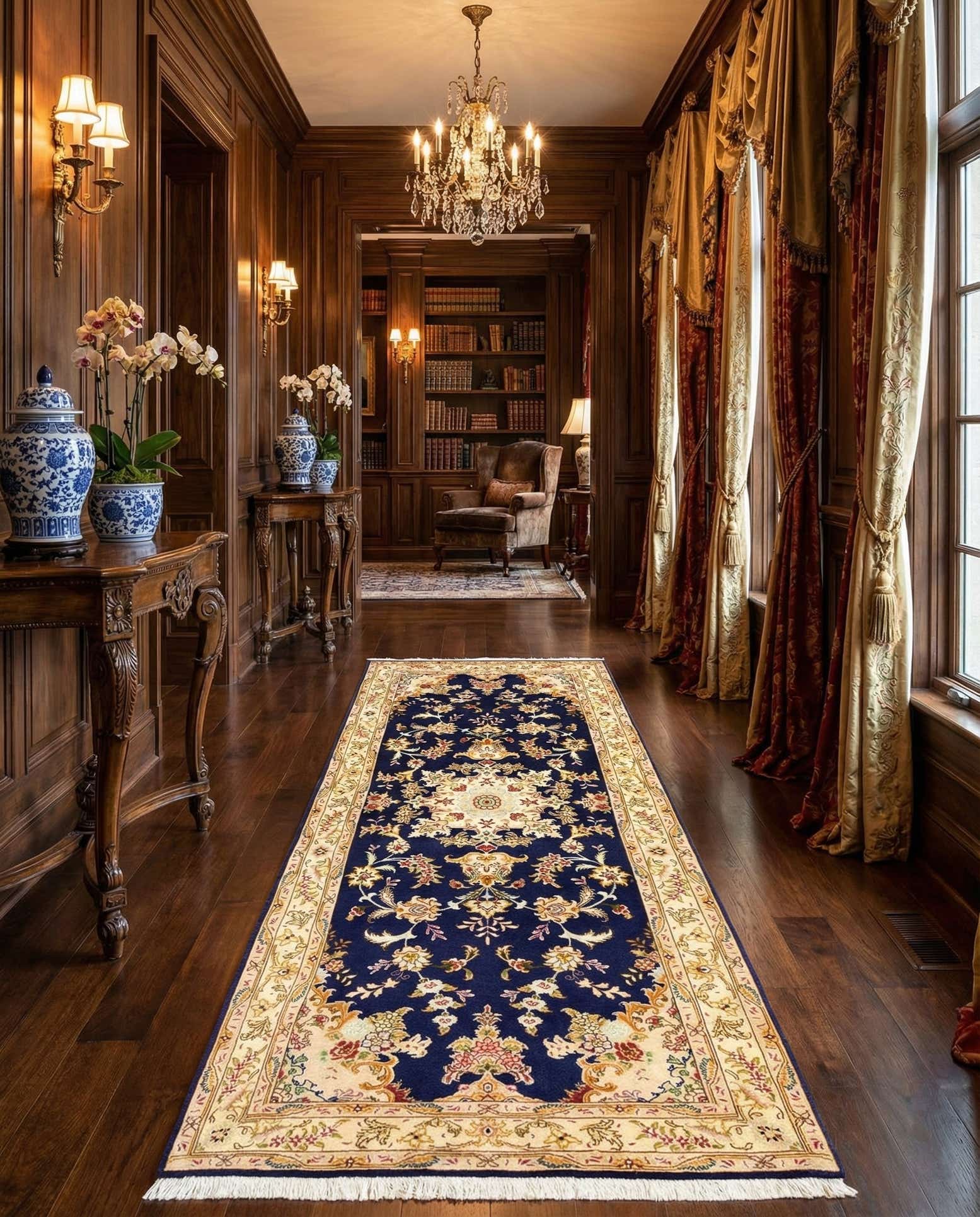 2' 8 x 7' Tabriz Runner Rug
