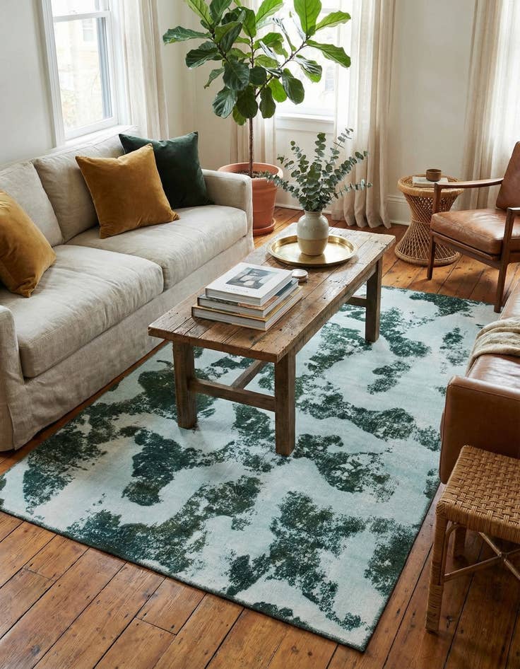 Detail image of 5' x 7' 8  Hand Knotted Ultra Vintage Persian Wool Rug