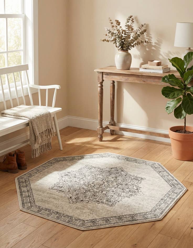Detail image of 4' x 4' Nyla Octagon Rug