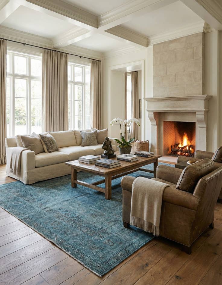 Detail image of 9' 5 x 12' 6  Hand Knotted Ultra Vintage Persian Wool Rug