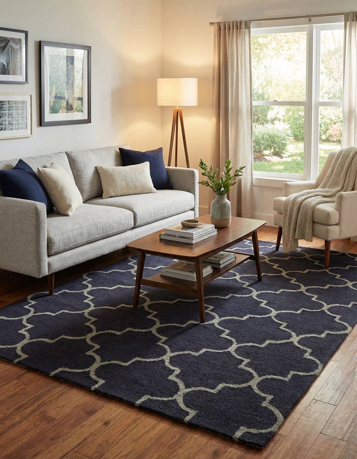 Detail image of 5' x 8' Luna Wool Rug