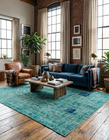 7' 6 x 10' 10 Hand Knotted Ultra Vintage Persian Wool Rug