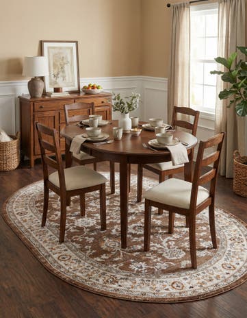 Brown Charlotte Oval Rug
