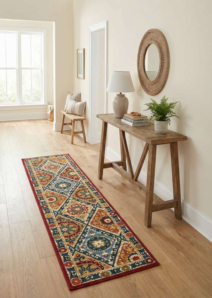 2' x 8' Easy-Clean Modern Indoor / Outdoor Runner Rug