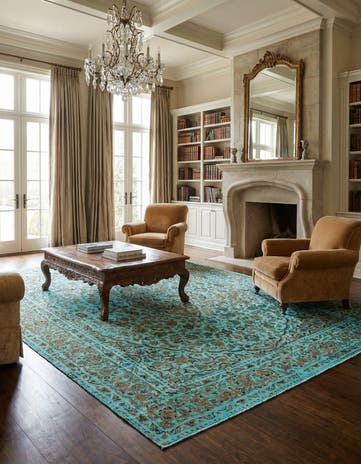 9' 6 x 12' 10 Vintage Royal Wool Rug