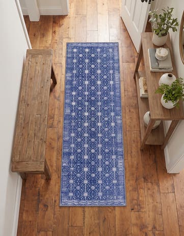 2' x 6' Washable Timeless Runner Rug