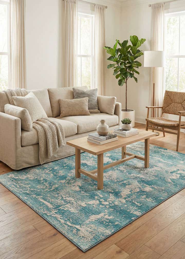 4' x 6' Easy-Clean Modern Indoor / Outdoor Rug