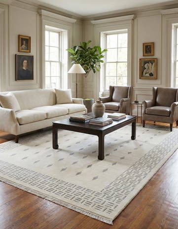 6' 8 x 9' 10 Hand Knotted Darya Wool Rug