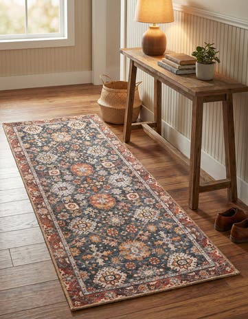 2' x 5' 1 Washable Timeless Runner Rug