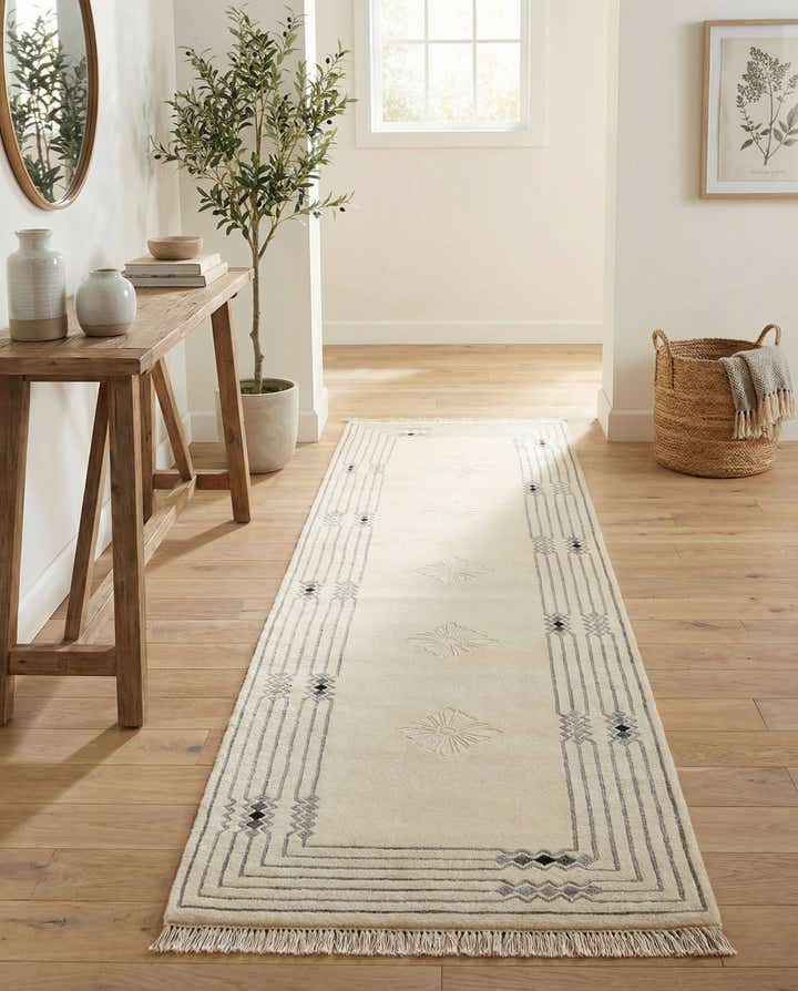 2' 7 x 10' 2 Hand Knotted Darya Wool Runner Rug