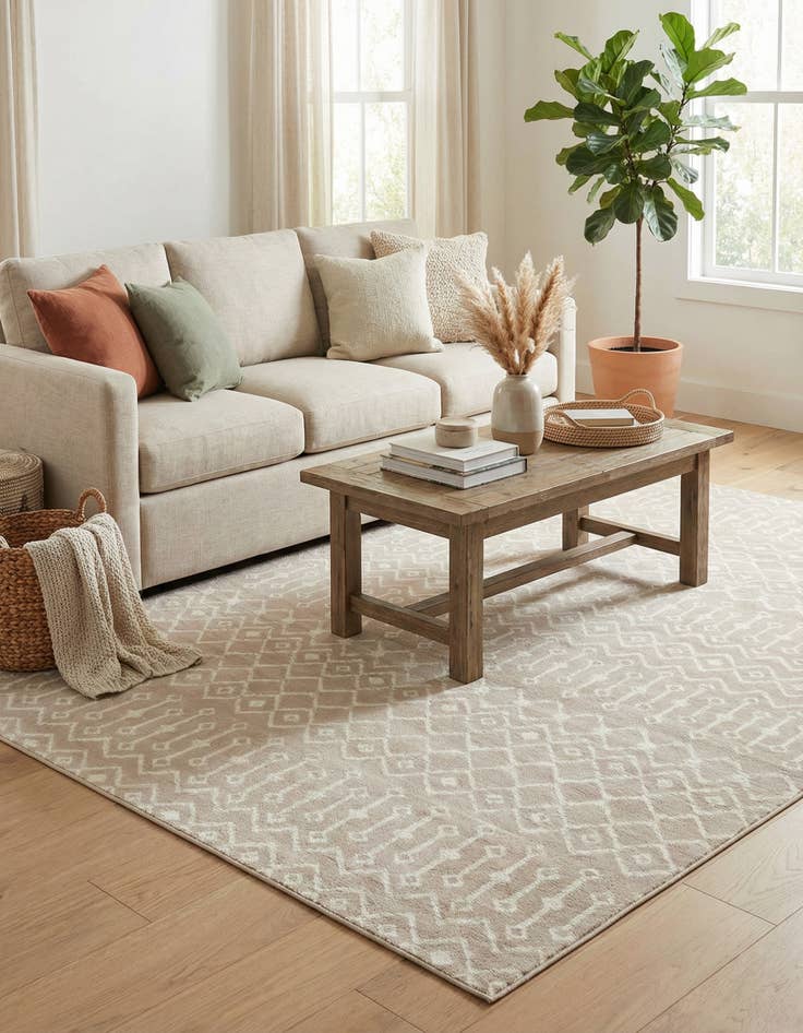 Detail image of  7' 10 x 11' Kasbah Trellis Rug