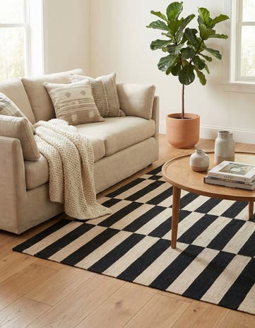3' 3 x 4' 10 Hand Woven Kilim Modern Wool Rug