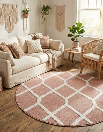 5' 3 x 5' 3 Boho Round Rug